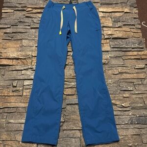 Medelita Scrub Pants Womens Small Blue Elastic Waist Drawstring Medical Work